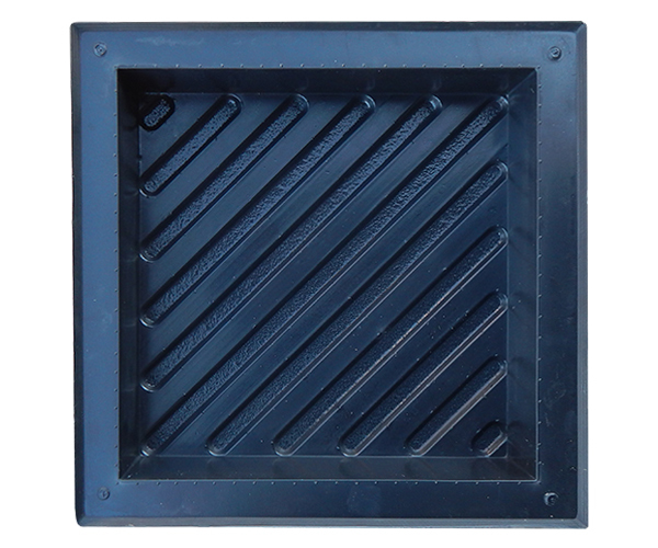 Форма для тактильной плитки «Диагональный риф» (400x400x87)